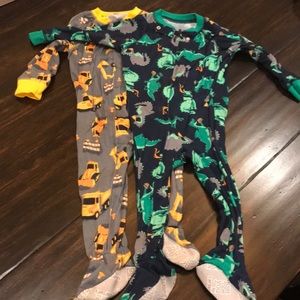 Set of two (2) 18 month zip up PJs!